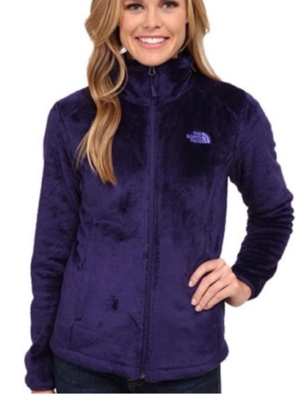 The North Face Osito Purple Plush Fleece Full Zip Jacket XL